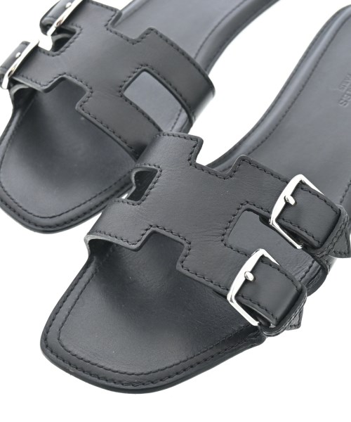 HERMES（エルメス）サンダル 黒 サイズ:EU40(26.5cm位) レディース/2200622736013