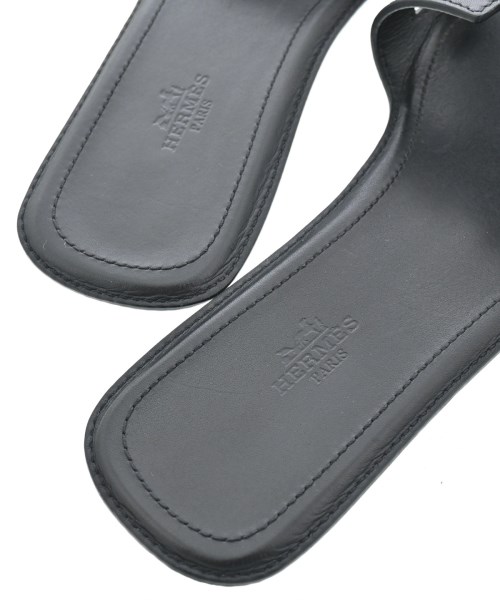 HERMES（エルメス）サンダル 黒 サイズ:EU40(26.5cm位) レディース/2200622736013