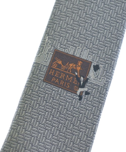 HERMES（エルメス）ネクタイ グレー サイズ:- メンズ/2200624541127