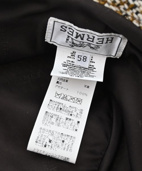 HERMES（エルメス）ハット 白 サイズ:58cm レディース/2200624766155