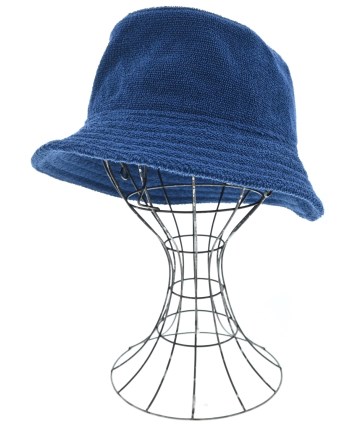 HERMES（エルメス）ハット 青 サイズ:57 レディース/2200624766162