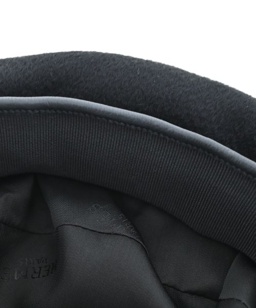 HERMES（エルメス）ハンチング・ベレー帽 黒 サイズ:57 レディース/2200624766179