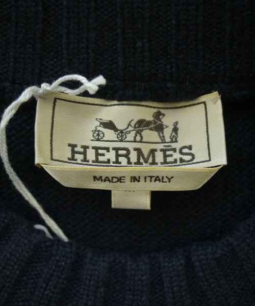 HERMES（エルメス）ニット・セーター 紺 サイズ:M メンズ/2200625354108