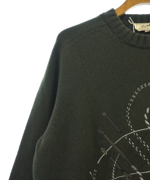 HERMES（エルメス）ニット・セーター 緑 サイズ:M メンズ/2200625354115