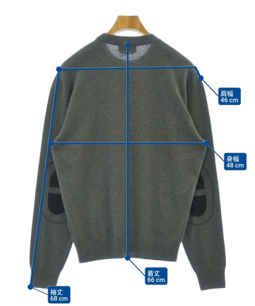 HERMES（エルメス）ニット・セーター グレー サイズ:M メンズ/2200625354122