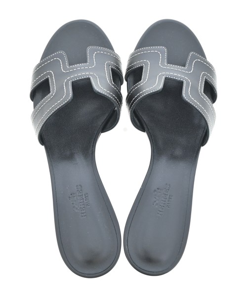HERMES（エルメス）サンダル 黒 サイズ:EU37 1/2(24cm位) レディース/2200625701049