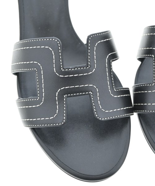 HERMES（エルメス）サンダル 黒 サイズ:EU37 1/2(24cm位) レディース/2200625701049