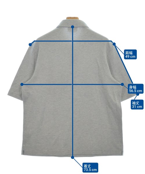 HERMES（エルメス）ポロシャツ グレー サイズ:L メンズ/2200625701087