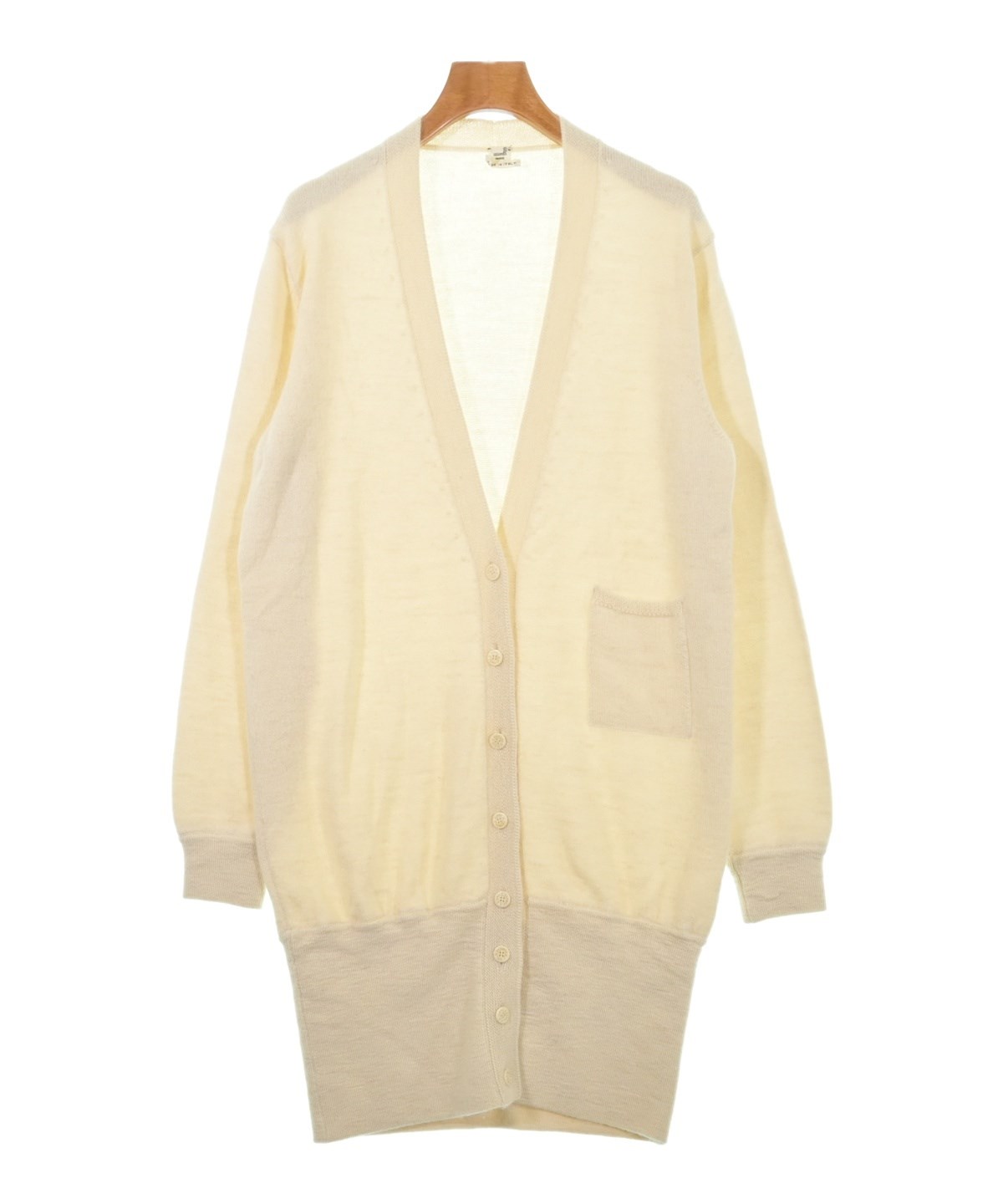 HERMES（エルメス）カーディガン 白 サイズ:38(S位) レディース