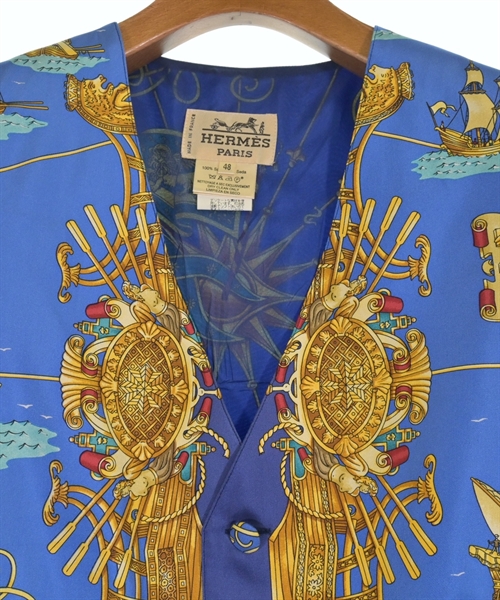 HERMES（エルメス）カジュアルシャツ 青 サイズ:48(L位) メンズ/2200627834035