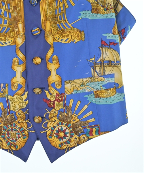 HERMES（エルメス）カジュアルシャツ 青 サイズ:48(L位) メンズ/2200627834035