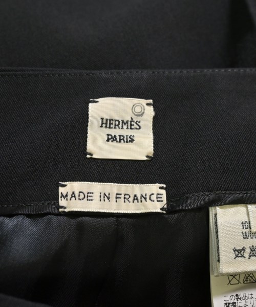 HERMES（エルメス）ひざ丈スカート 黒 サイズ:36(XS位) レディース/2200628942012