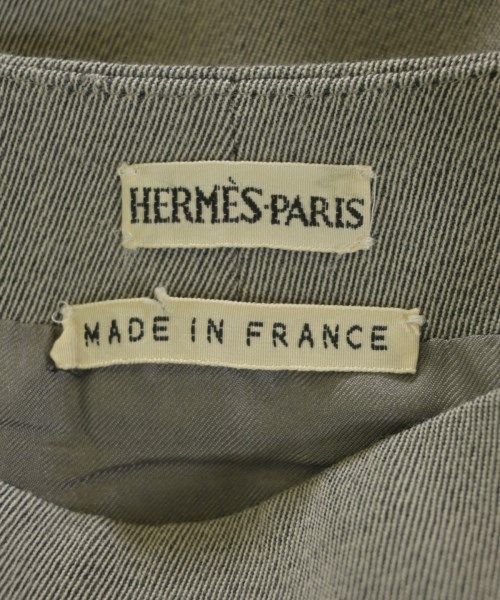 HERMES（エルメス）ひざ丈スカート グレー サイズ:36(XS位) レディース/2200628942043