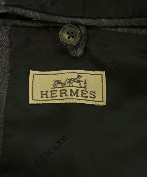 HERMES（エルメス）テーラードジャケット 黒 サイズ:52(XXL位) メンズ/2200631508014