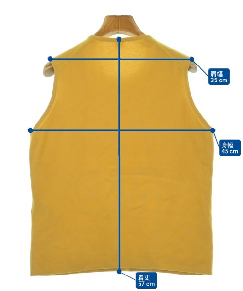 HERMES（エルメス）ベスト 黄 サイズ:42(M位) レディース/2200632804030