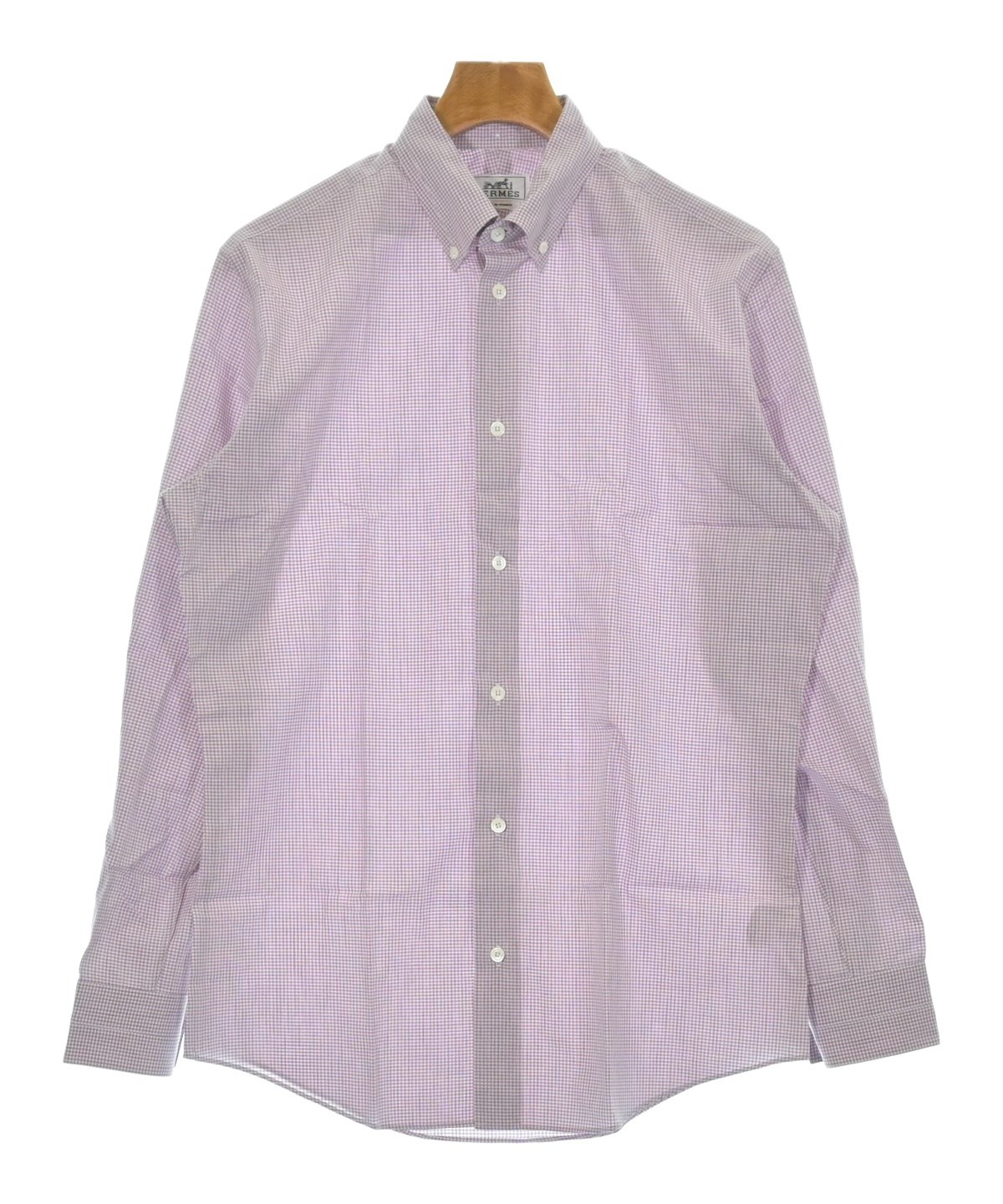 HERMES（エルメス）カジュアルシャツ 紫 サイズ:39(M位) メンズ