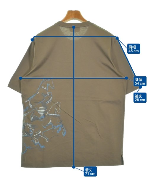 HERMES（エルメス）Tシャツ・カットソー 茶 サイズ:L メンズ/2200633232047