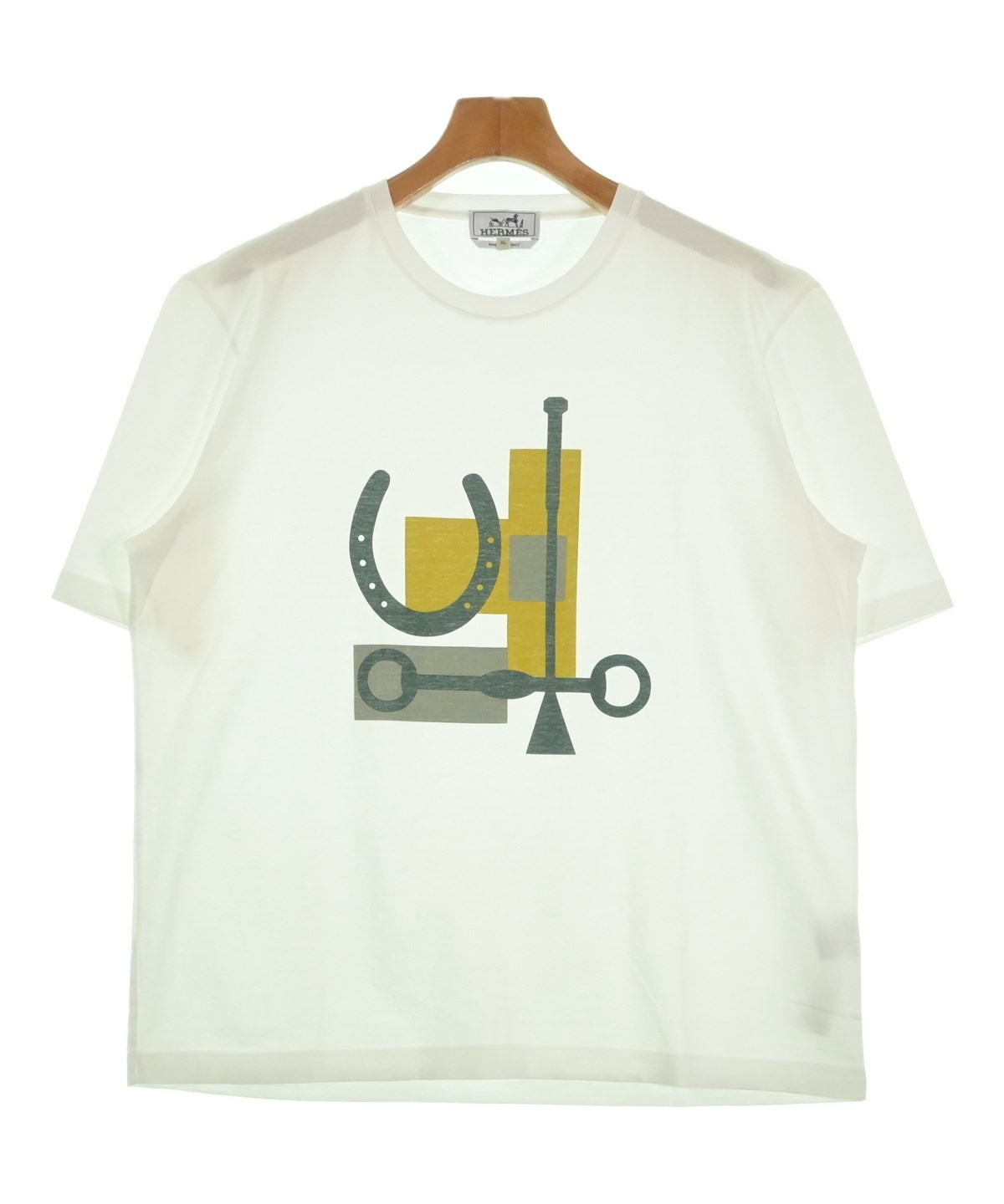 HERMES（エルメス）Tシャツ・カットソー 白 サイズ:XL メンズ