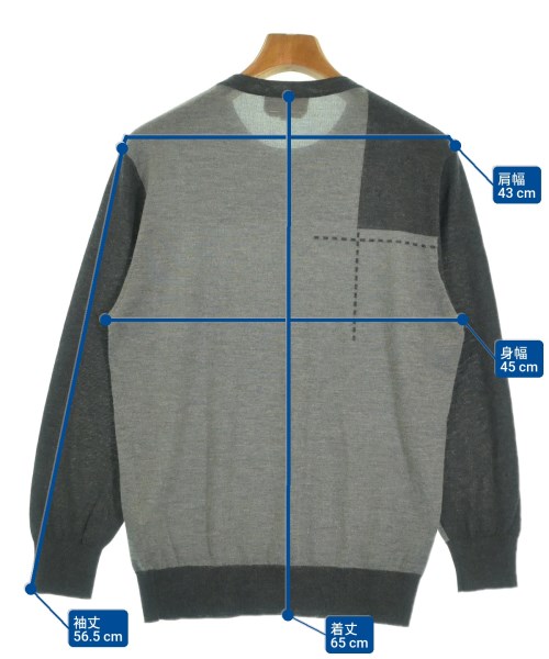 HERMES（エルメス）ニット・セーター グレー サイズ:S メンズ/2200633232160