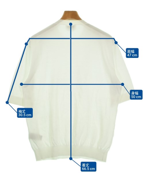 HERMES（エルメス）ニット・セーター 白 サイズ:S メンズ/2200633232184