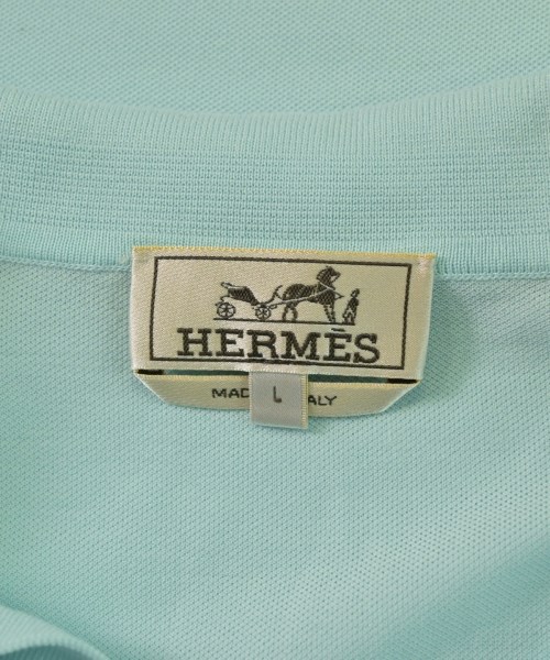 HERMES（エルメス）ポロシャツ 青 サイズ:L メンズ/2200633342043