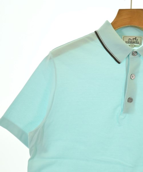 HERMES（エルメス）ポロシャツ 青 サイズ:L メンズ/2200633342043