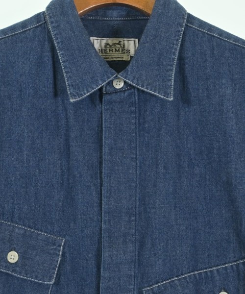 HERMES（エルメス）カジュアルシャツ 紺 サイズ:15 1/2(M位) メンズ/2200633342067