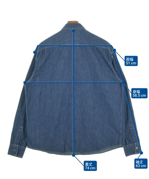 HERMES（エルメス）カジュアルシャツ 紺 サイズ:15 1/2(M位) メンズ/2200633342067