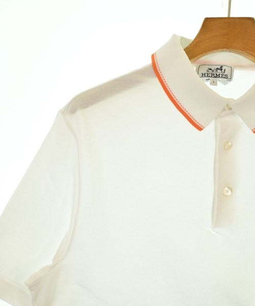 HERMES（エルメス）ポロシャツ 白 サイズ:L メンズ/2200633342081