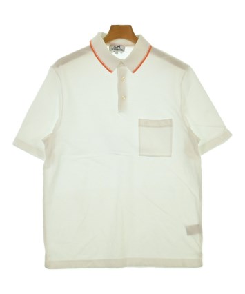 HERMES（エルメス）ポロシャツ 白 サイズ:L メンズ/2200633342081