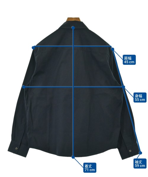 HERMES（エルメス）カジュアルシャツ 紺 サイズ:16 1/2(XL位) メンズ/2200633342098