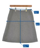 HERMES（エルメス）ひざ丈スカート グレー サイズ:36(XS位) レディース/2200609590164