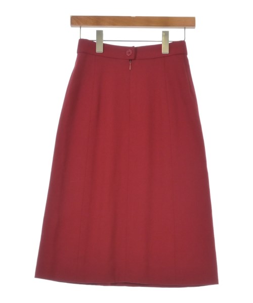HERMES（エルメス）ひざ丈スカート 赤 サイズ:36(XS位) レディース/2200609590188