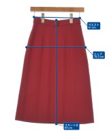 HERMES（エルメス）ひざ丈スカート 赤 サイズ:36(XS位) レディース/2200609590188