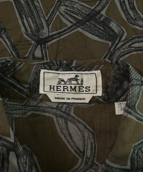 HERMES（エルメス）カジュアルシャツ 茶 サイズ:39(M位) メンズ/2200610295034