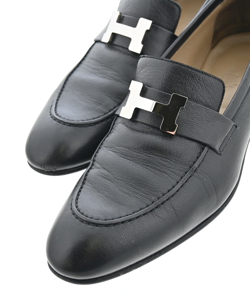 HERMES（エルメス）ビジネス・ドレスシューズ 黒 サイズ:EU41 1/2(26.5cm位) メンズ/2200610324093