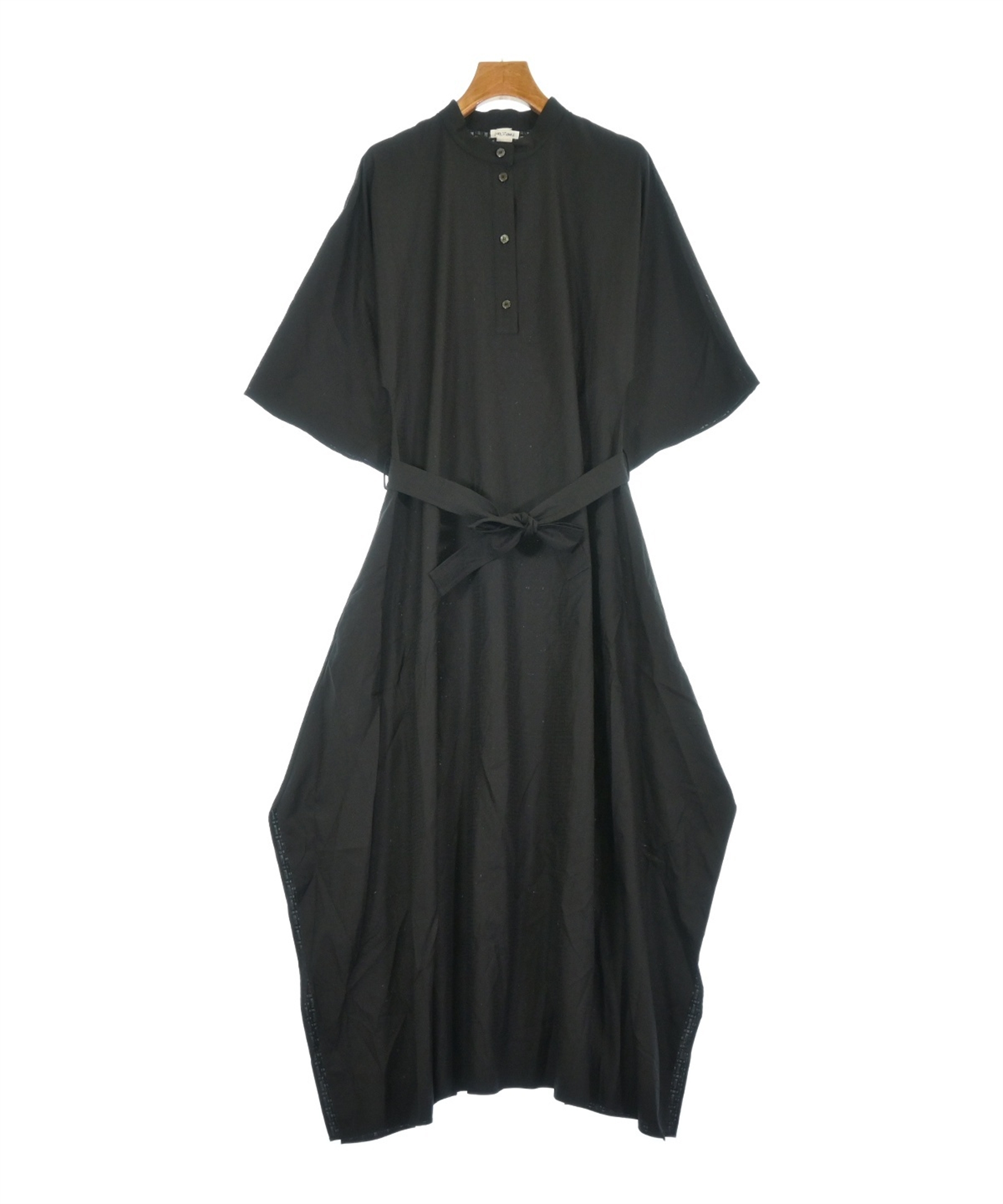 HERMES（エルメス）シャツワンピース 黒 サイズ:38(S位) レディース