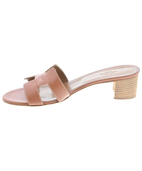HERMES（エルメス）サンダル 茶 サイズ:EU38 1/2(25cm位) レディース/2200610439179