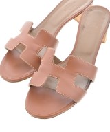 HERMES（エルメス）サンダル 茶 サイズ:EU38 1/2(25cm位) レディース/2200610439179