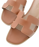 HERMES（エルメス）サンダル 茶 サイズ:EU38(24.5cm位) レディース/2200611672032