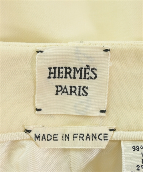 HERMES（エルメス）ひざ丈スカート 黄 サイズ:40(M位) レディース/2200612578197