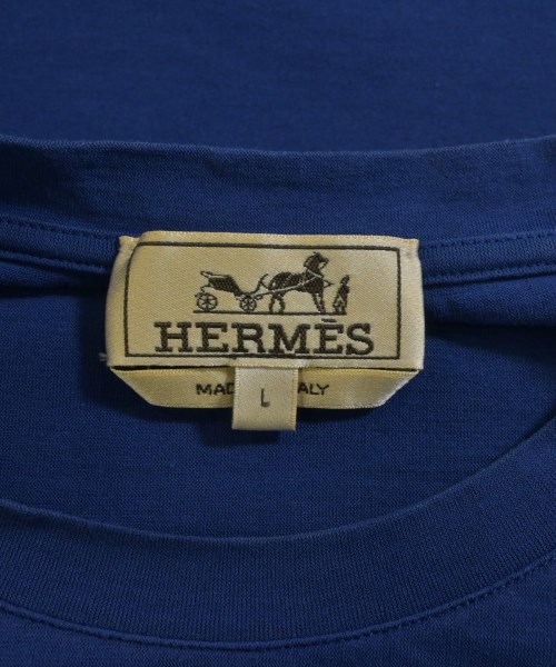 HERMES（エルメス）Tシャツ・カットソー 青 サイズ:L メンズ/2200612724075