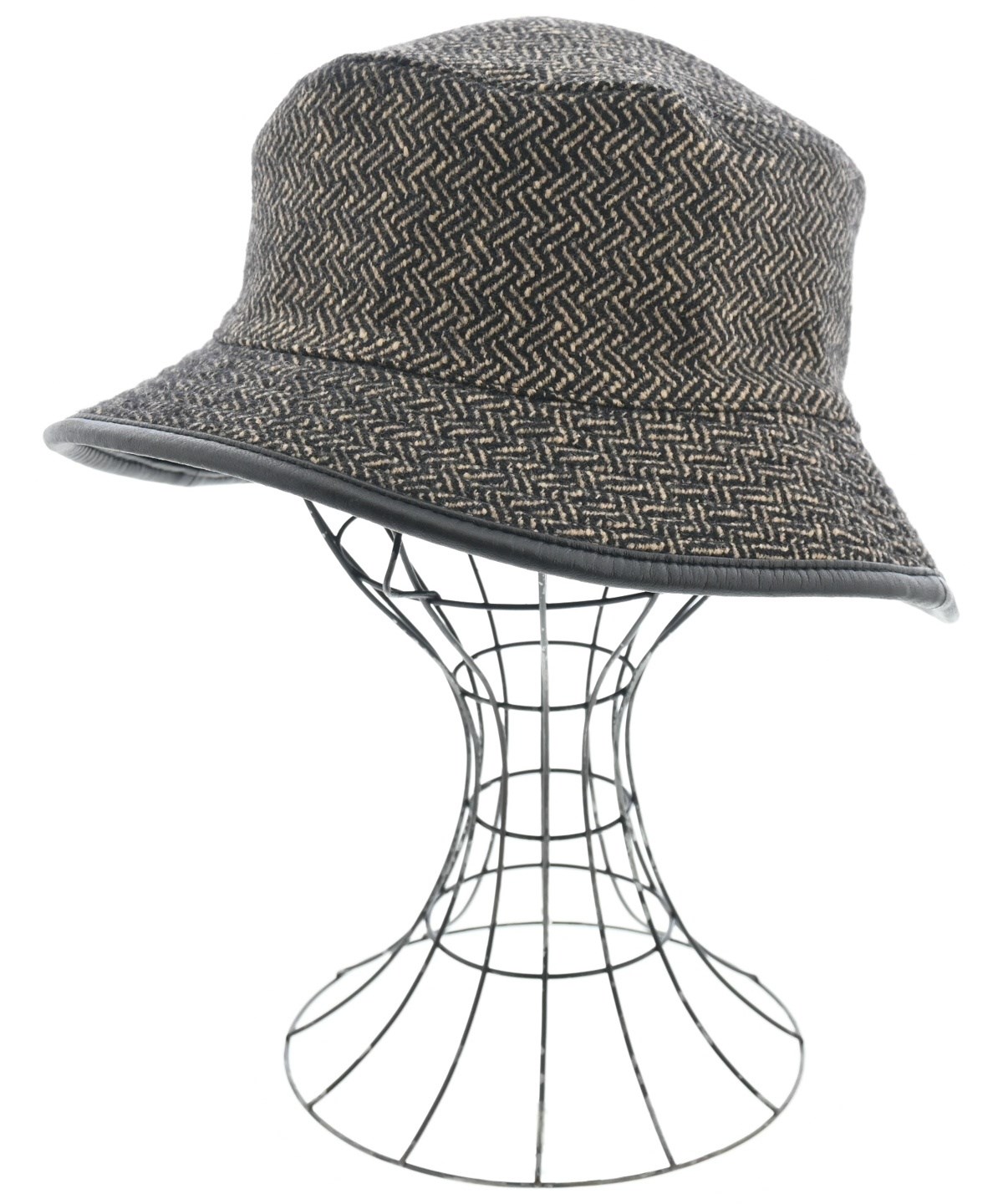 HERMES（エルメス）ハット 茶 サイズ:57 レディース/2200612724112