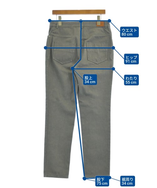 HERMES（エルメス）デニムパンツ グレー サイズ:42(M位) レディース/2200613784061
