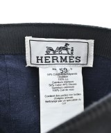 HERMES（エルメス）キャップ 黒 サイズ:59 レディース/2200547492285