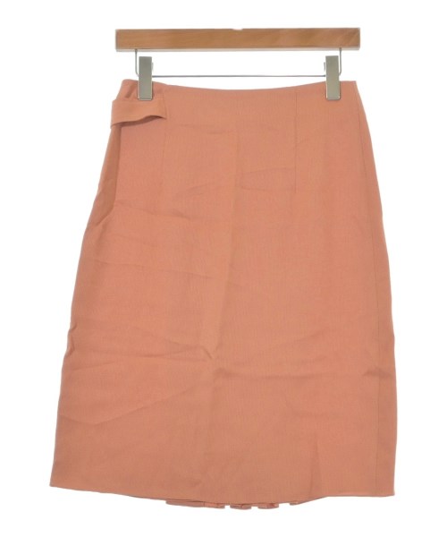 HERMES（エルメス）ひざ丈スカート オレンジ サイズ:36(XS位) レディース/2200616958070