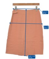 HERMES（エルメス）ひざ丈スカート オレンジ サイズ:36(XS位) レディース/2200616958070