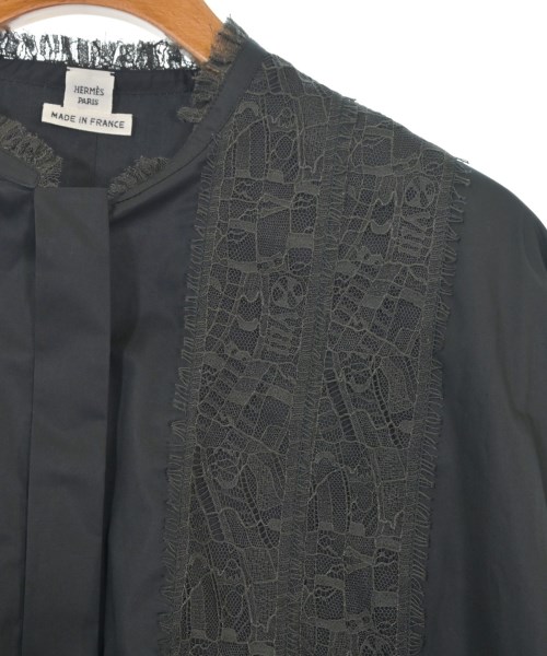 HERMES（エルメス）ブラウス 黒 サイズ:42(M位) レディース/2200617112037