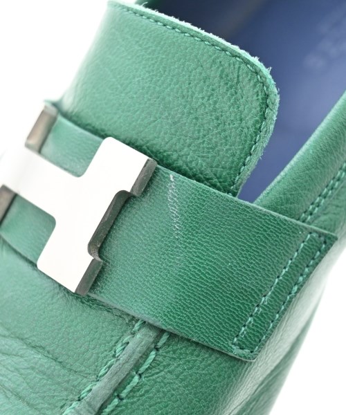 HERMES（エルメス）ドレスシューズ/ローファー 緑 サイズ:EU36 1/2(23cm位) レディース/2200617112167
