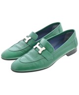 HERMES（エルメス）ドレスシューズ/ローファー 緑 サイズ:EU36 1/2(23cm位) レディース/2200617112167